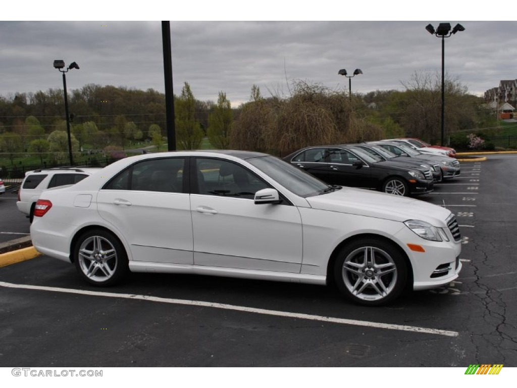 Polar White 2013 Mercedes-Benz E 350 4Matic Sedan Exterior Photo #80022892