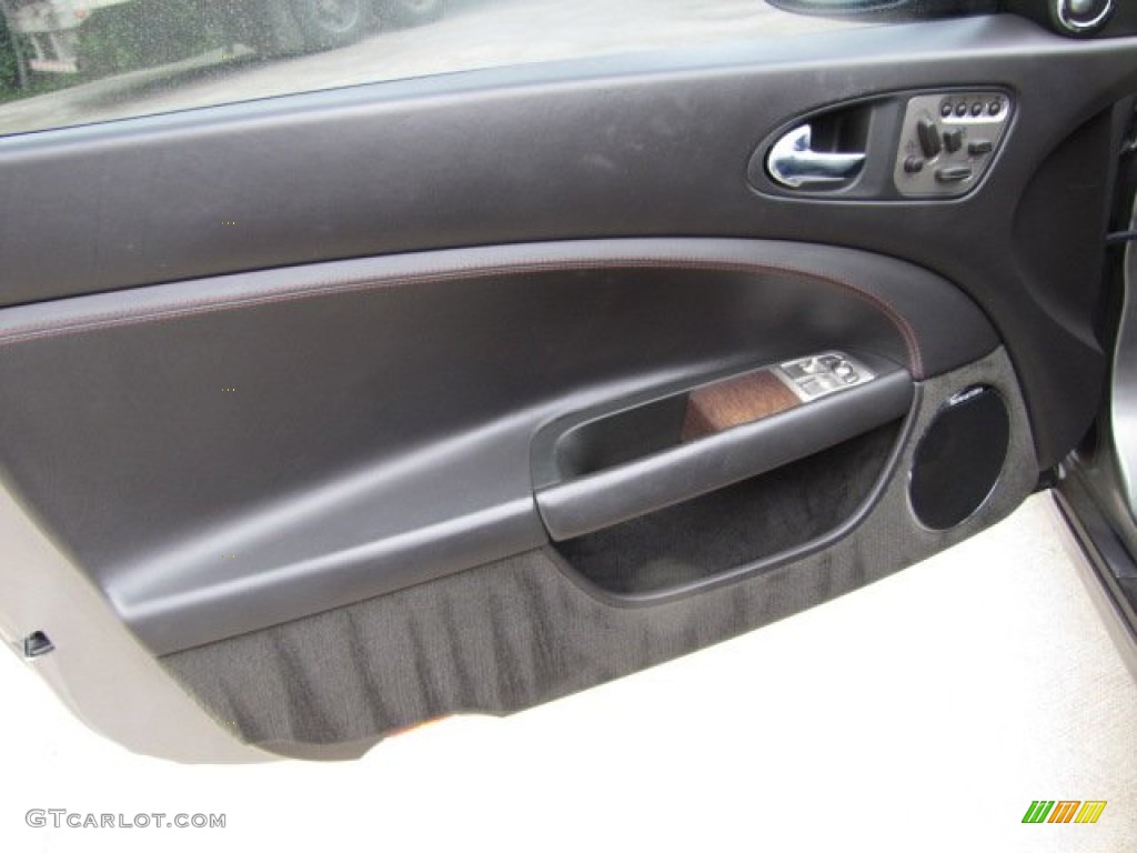 2009 Jaguar XK XKR Portfolio Edition Coupe Charcoal Door Panel Photo #80023118