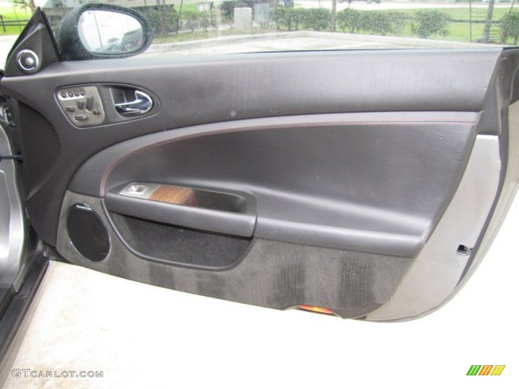2009 Jaguar XK XKR Portfolio Edition Coupe Charcoal Door Panel Photo #80023134