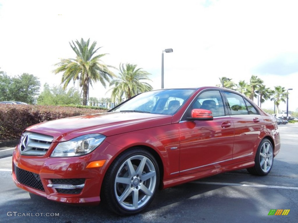 Mars Red 2012 Mercedes-Benz C 250 Sport Exterior Photo #80023331