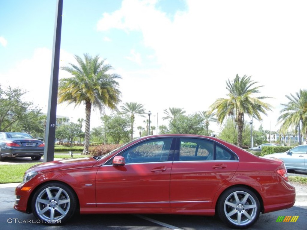 Mars Red 2012 Mercedes-Benz C 250 Sport Exterior Photo #80023349