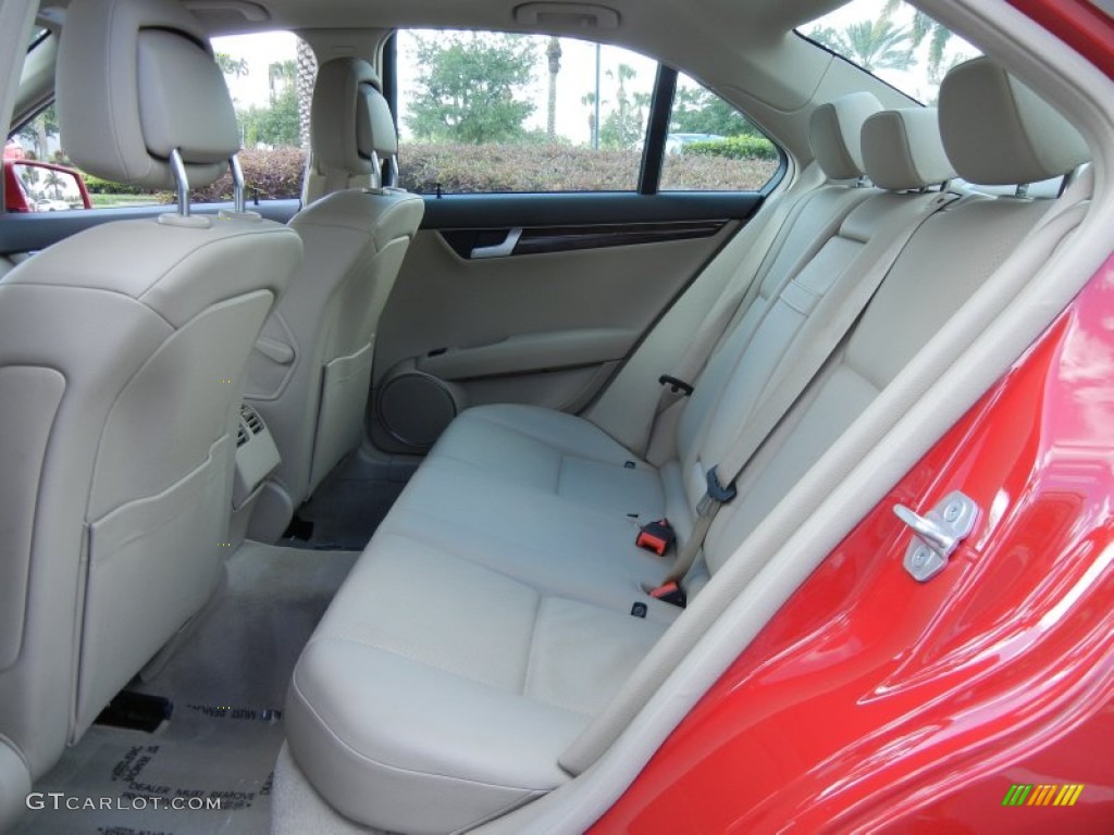 2012 Mercedes-Benz C 250 Sport Rear Seat Photo #80023529