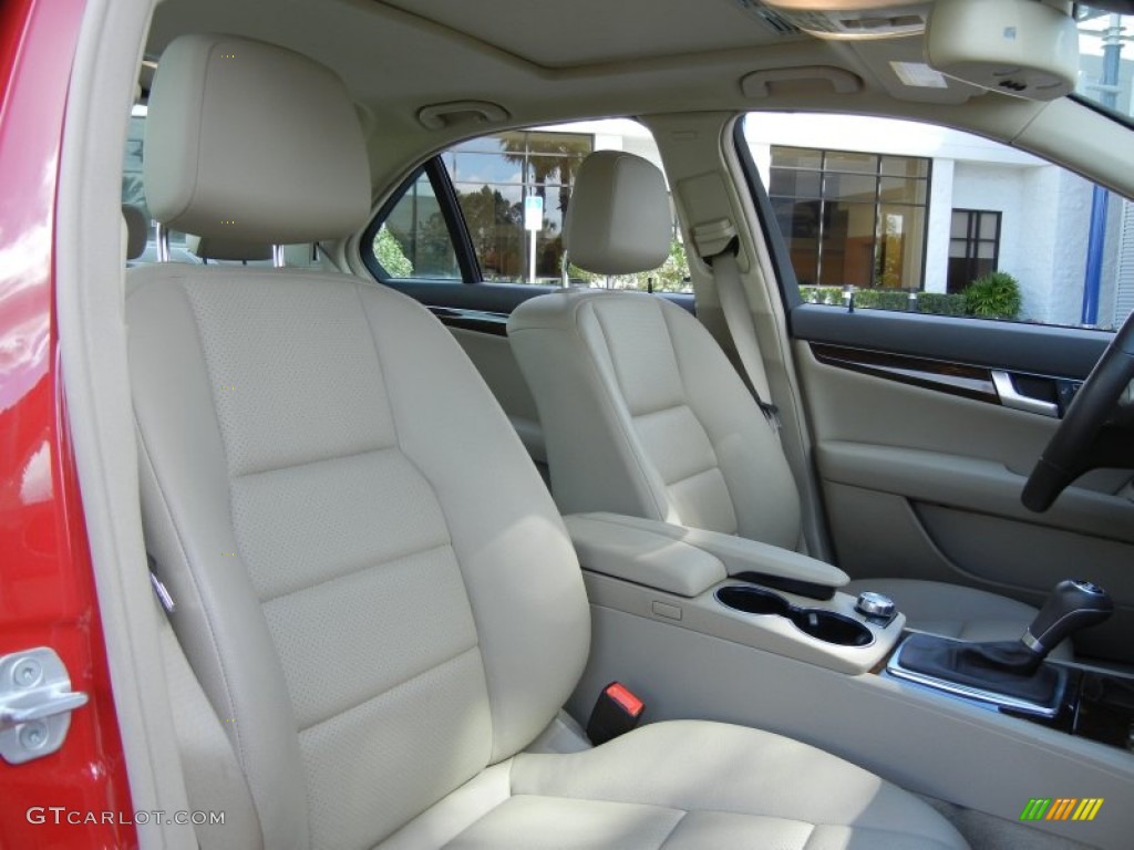 Almond Beige/Mocha Interior 2012 Mercedes-Benz C 250 Sport Photo #80023589