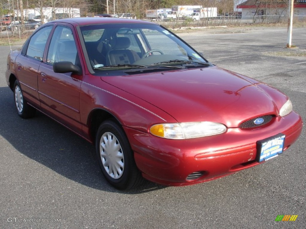 1997 Contour GL - Toreador Red Metallic / Opal Grey photo #3