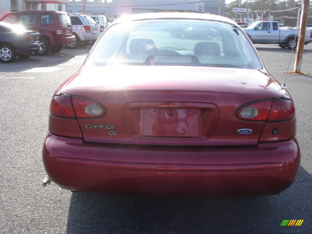 1997 Contour GL - Toreador Red Metallic / Opal Grey photo #5