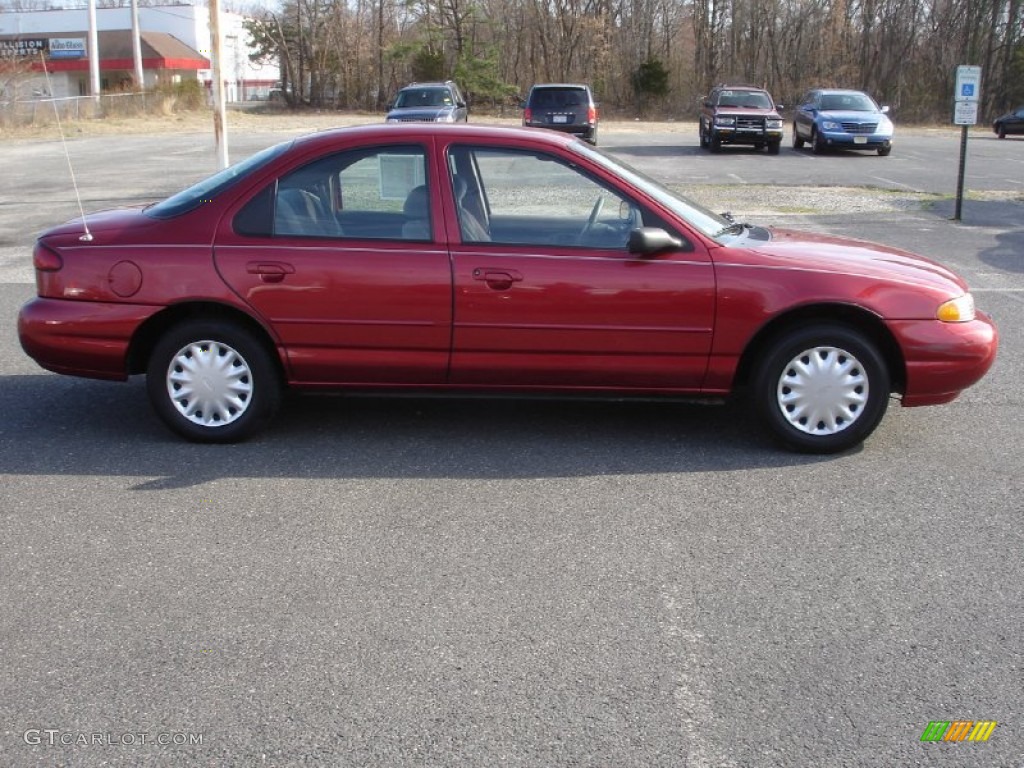 1997 Contour GL - Toreador Red Metallic / Opal Grey photo #7