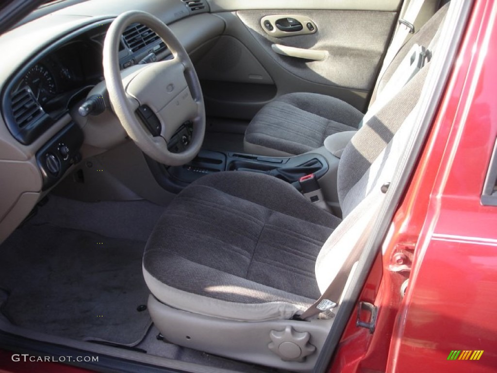 1997 Contour GL - Toreador Red Metallic / Opal Grey photo #10