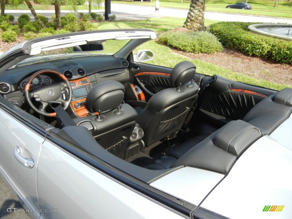 Black Interior 2009 Mercedes-Benz CLK 350 Cabriolet Photo #80025140