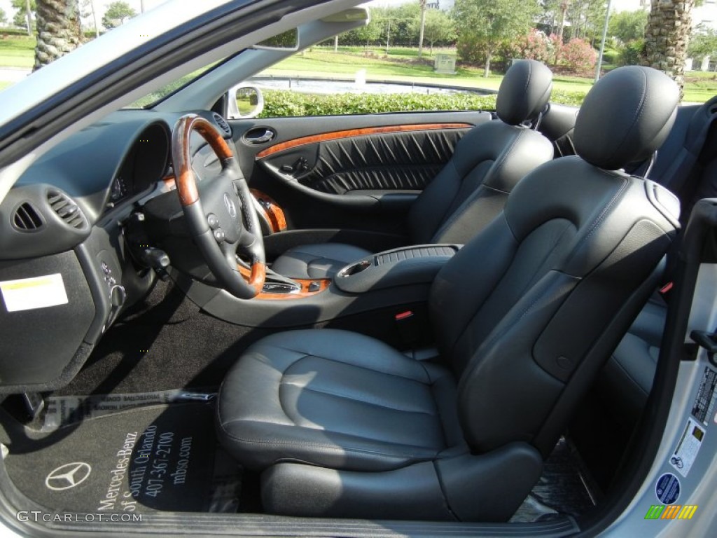 Black Interior 2009 Mercedes-Benz CLK 350 Cabriolet Photo #80025236