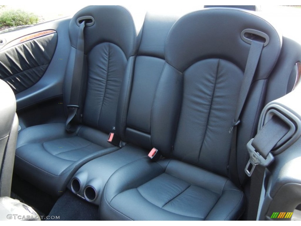 2009 Mercedes-Benz CLK 350 Cabriolet Rear Seat Photo #80025263