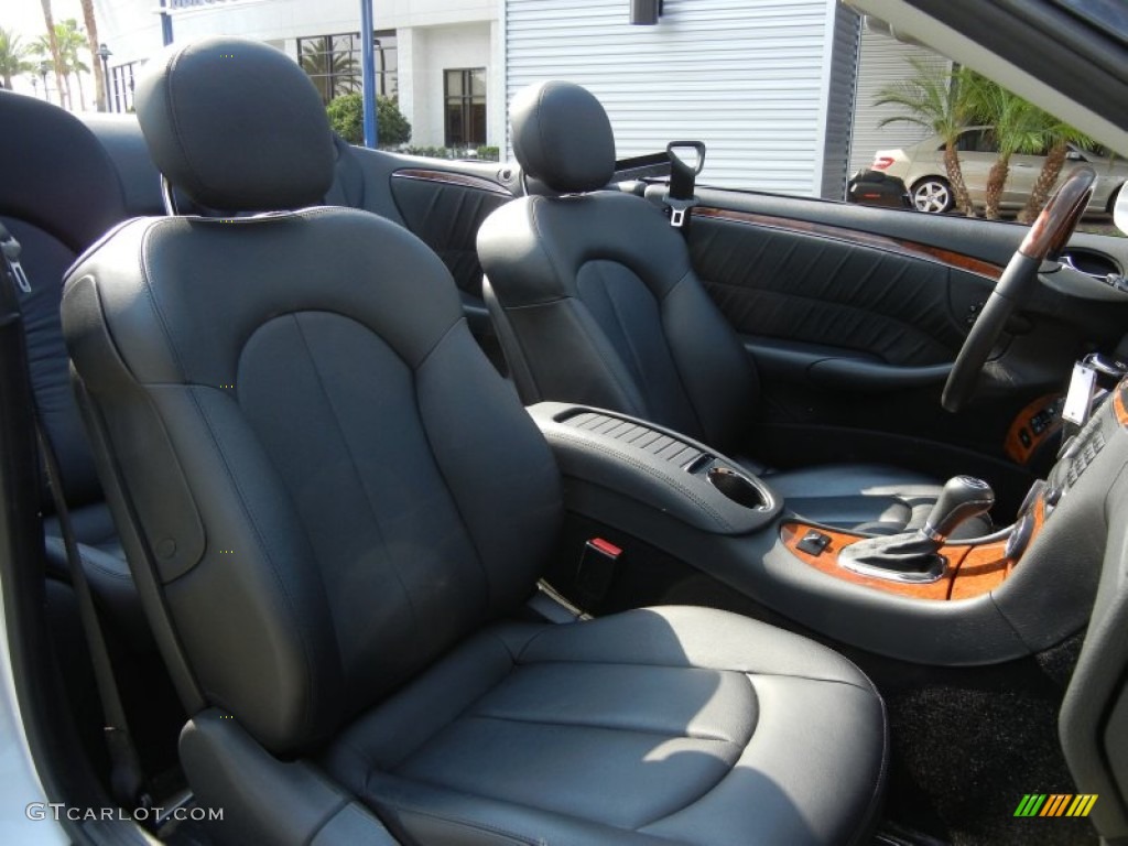 Black Interior 2009 Mercedes-Benz CLK 350 Cabriolet Photo #80025311