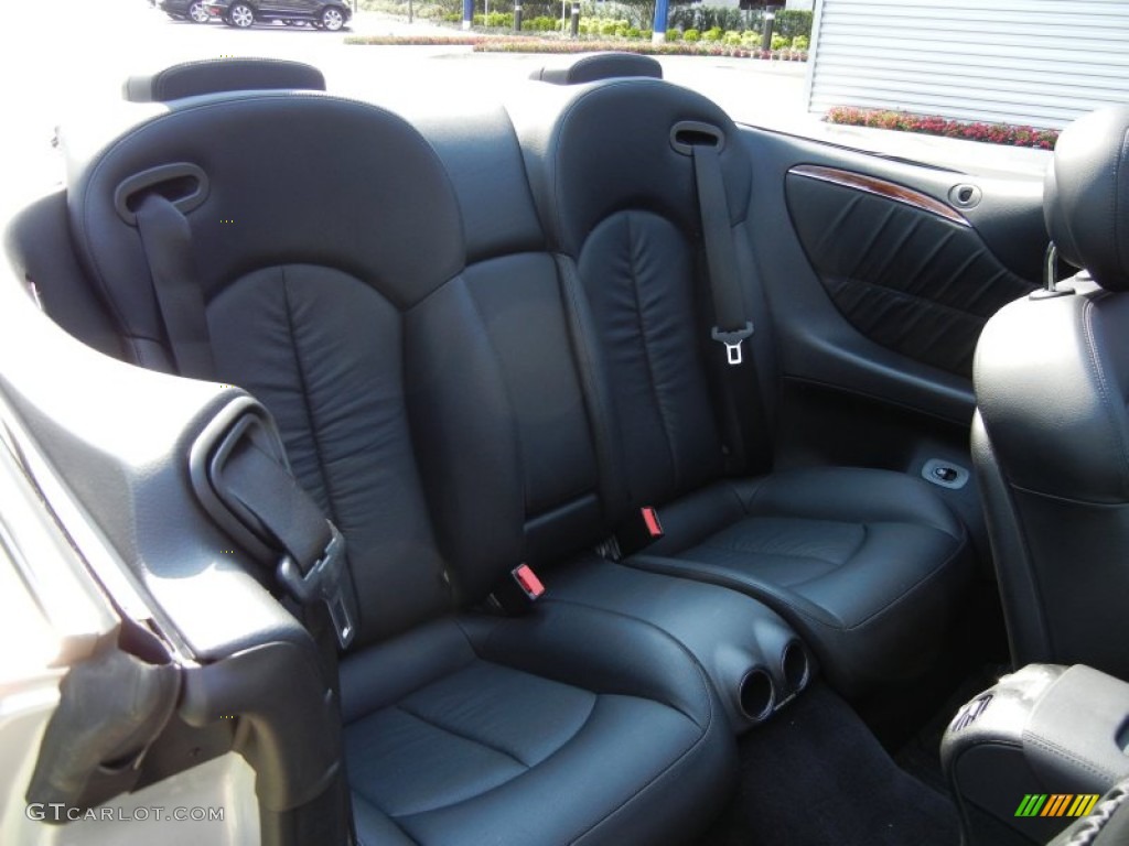 Black Interior 2009 Mercedes-Benz CLK 350 Cabriolet Photo #80025329
