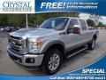 2011 Ingot Silver Metallic Ford F250 Super Duty Lariat Crew Cab 4x4  photo #1