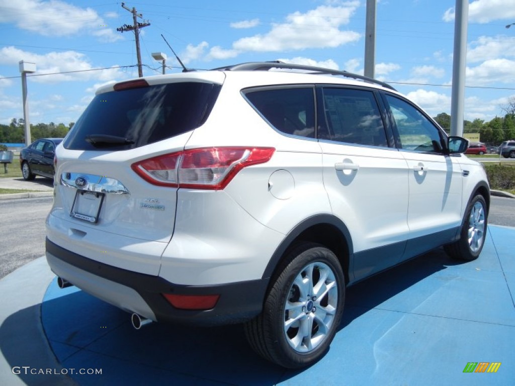 2013 Escape SEL 1.6L EcoBoost - White Platinum Metallic Tri-Coat / Medium Light Stone photo #3