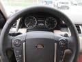 Almond-Nutmeg Alcantara/Ivory Stitching 2010 Land Rover Range Rover Sport Supercharged Steering Wheel