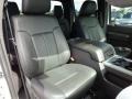 Black Two Tone Leather 2011 Ford F250 Super Duty Lariat Crew Cab 4x4 Interior Color