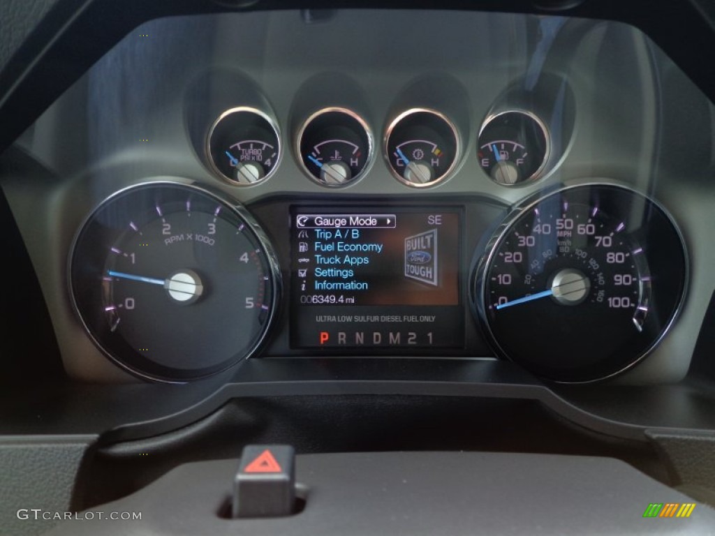 2011 Ford F250 Super Duty Lariat Crew Cab 4x4 Gauges Photo #80027243