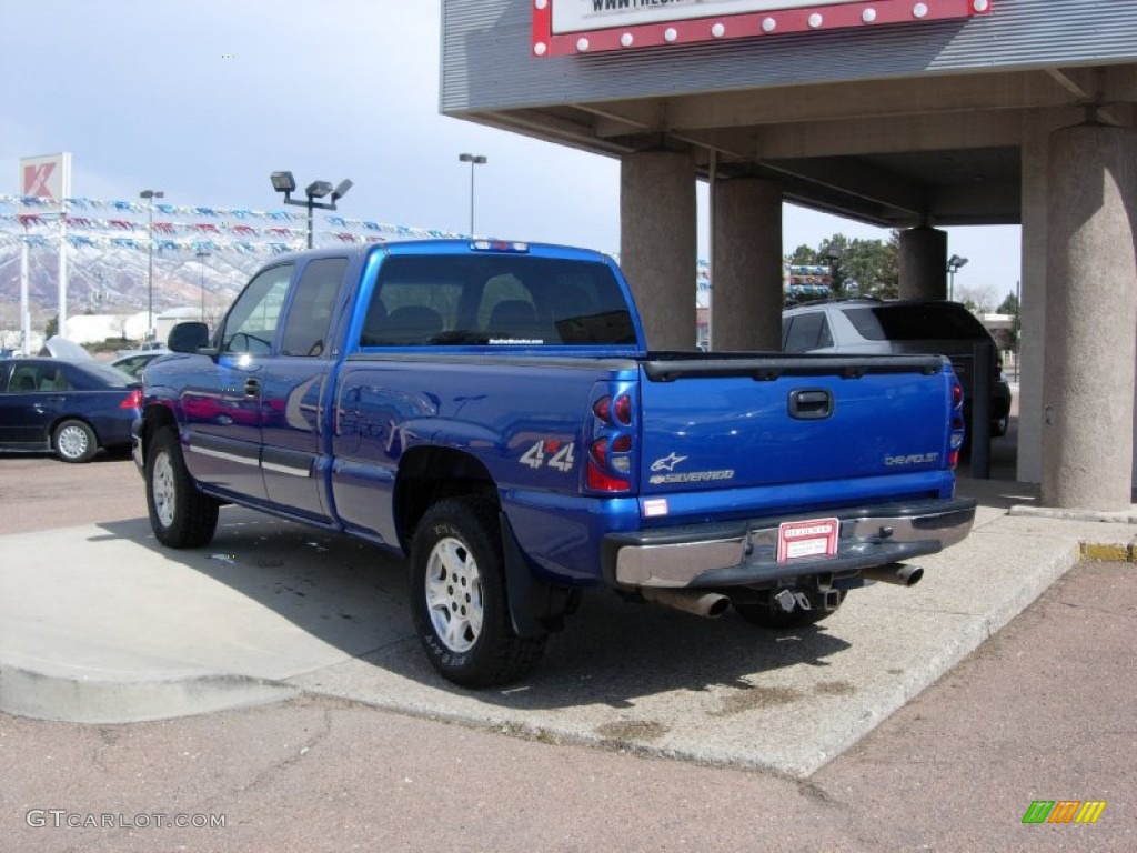 2004 Silverado 1500 LS Extended Cab 4x4 - Arrival Blue Metallic / Dark Charcoal photo #9