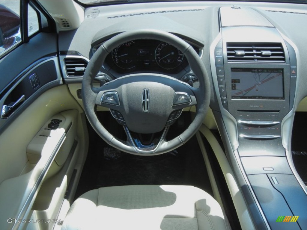 2013 Lincoln MKZ 2.0L EcoBoost FWD Light Dune Dashboard Photo #80027855