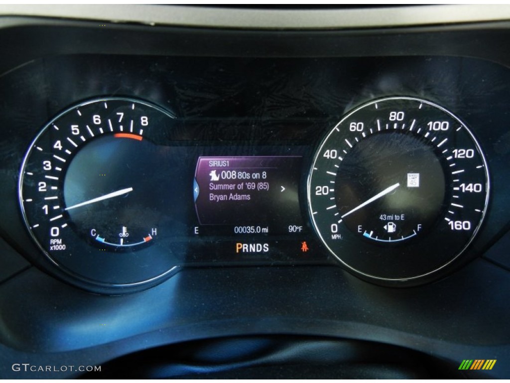2013 Lincoln MKZ 2.0L EcoBoost FWD Gauges Photo #80027870