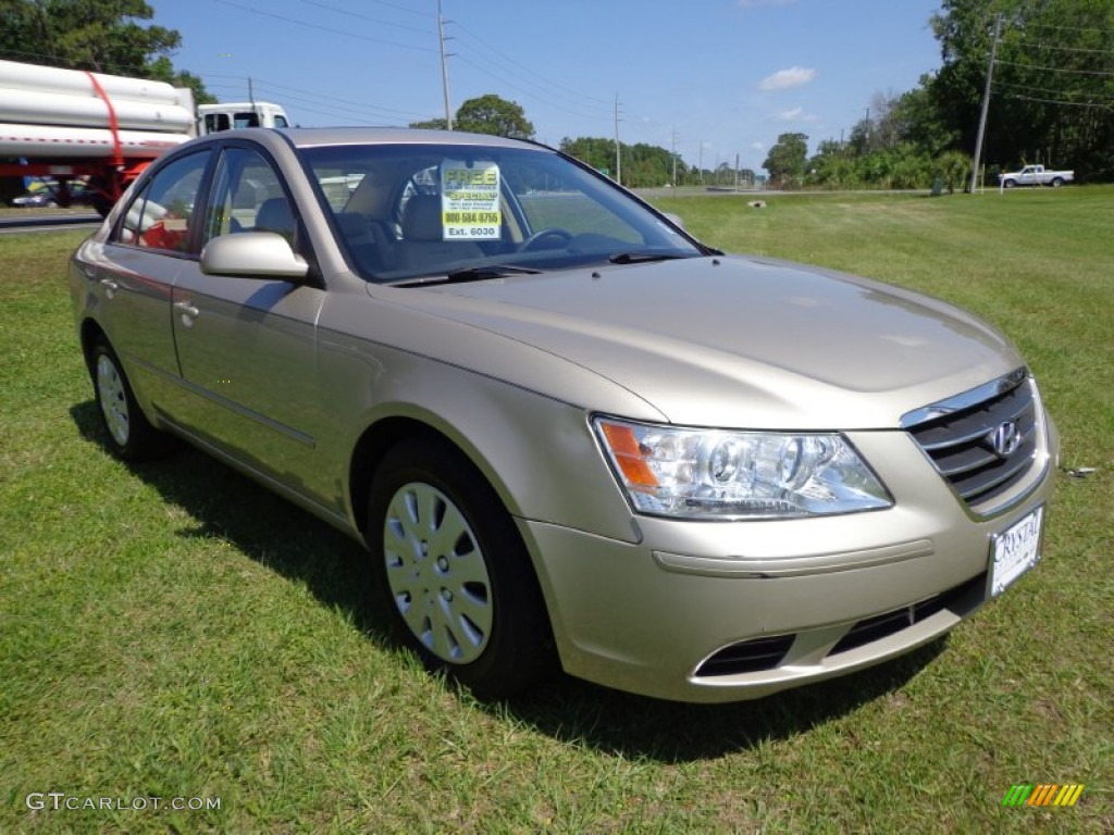 Camel Pearl 2009 Hyundai Sonata GLS Exterior Photo #80027971