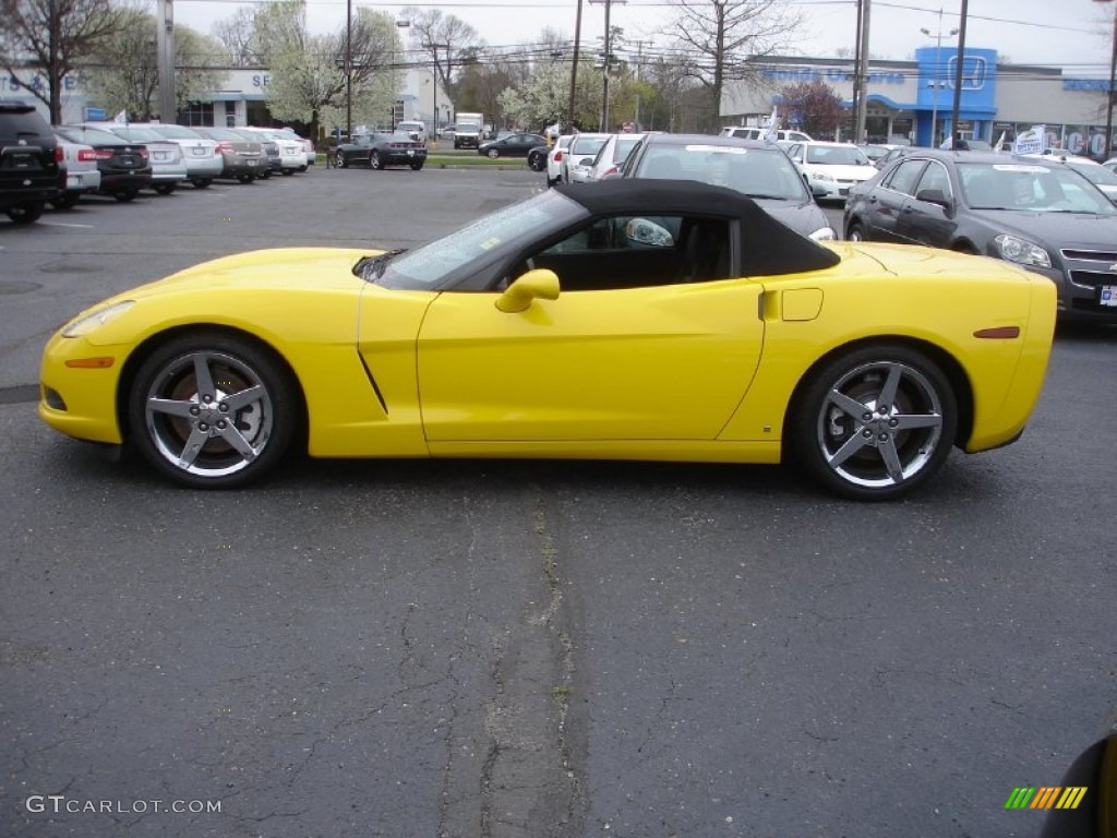 2007 Corvette Convertible - Velocity Yellow / Ebony photo #6