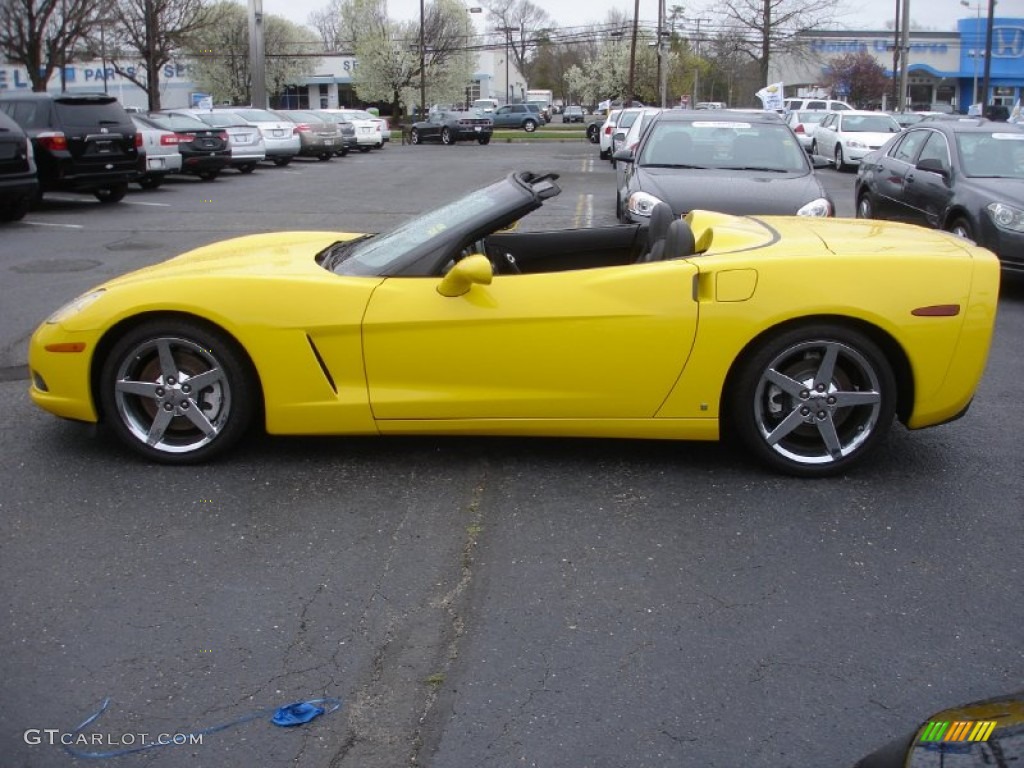 2007 Corvette Convertible - Velocity Yellow / Ebony photo #11