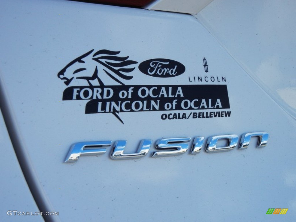 2013 Fusion SE 1.6 EcoBoost - White Platinum Metallic Tri-coat / Dune photo #4
