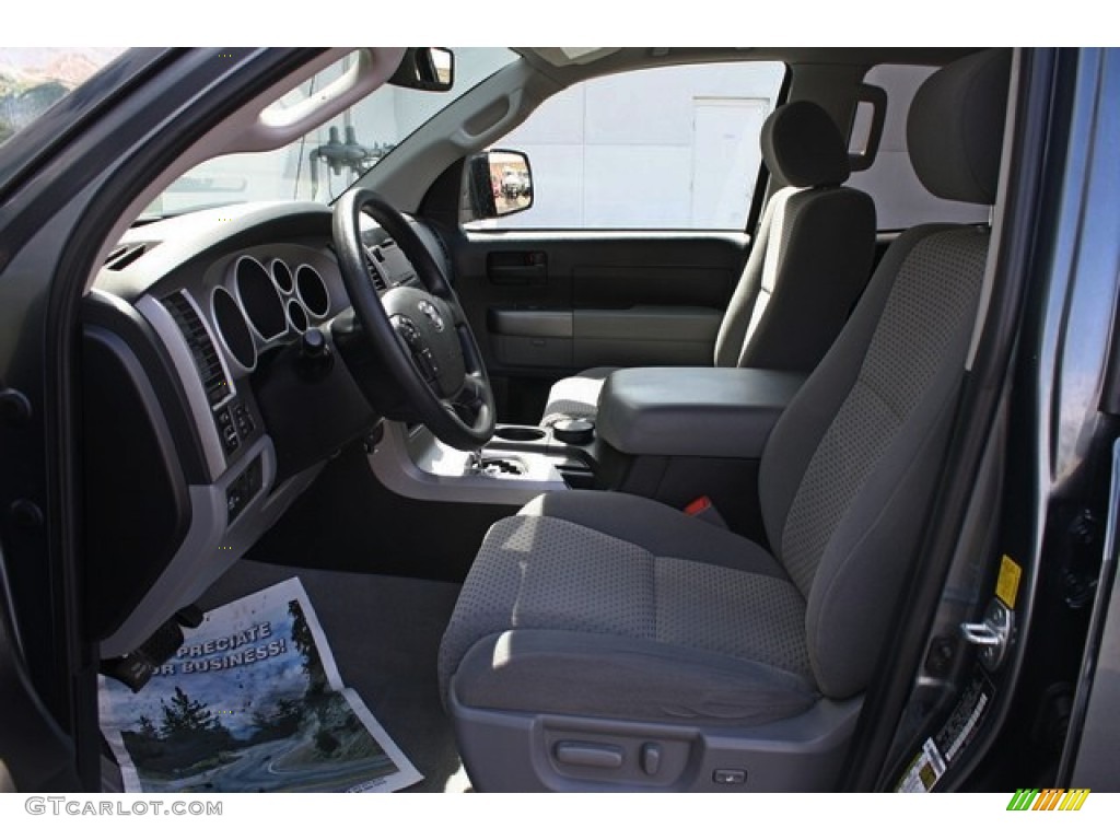 2010 Tundra Double Cab 4x4 - Slate Gray Metallic / Graphite Gray photo #10