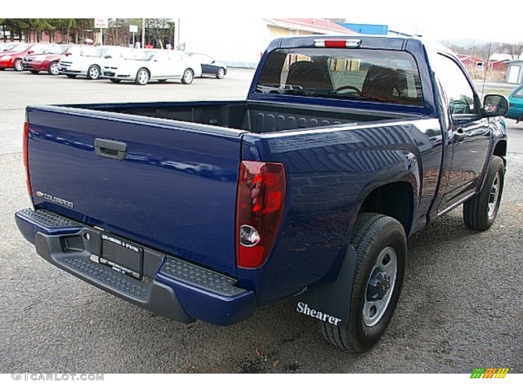 2009 Colorado Regular Cab 4x4 - Deep Navy Blue / Medium Pewter photo #7