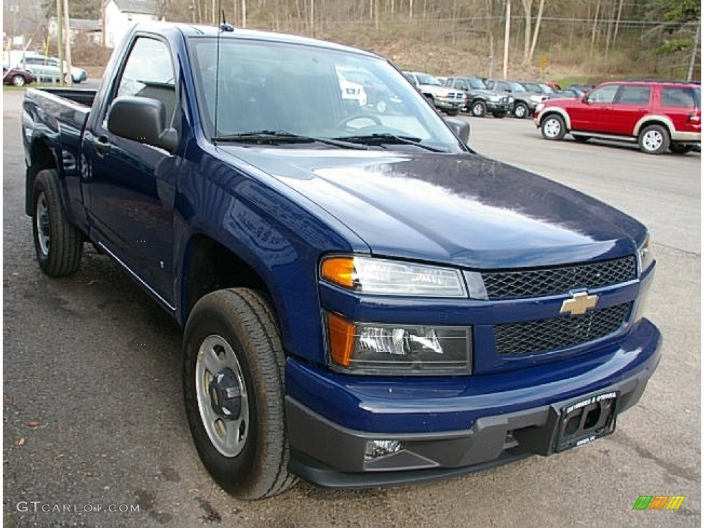 2009 Colorado Regular Cab 4x4 - Deep Navy Blue / Medium Pewter photo #8