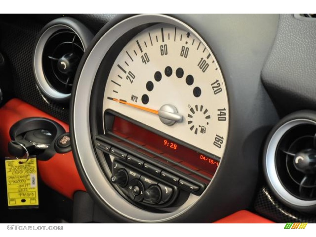 2013 Cooper S Roadster - Chili Red / Carbon Black photo #10