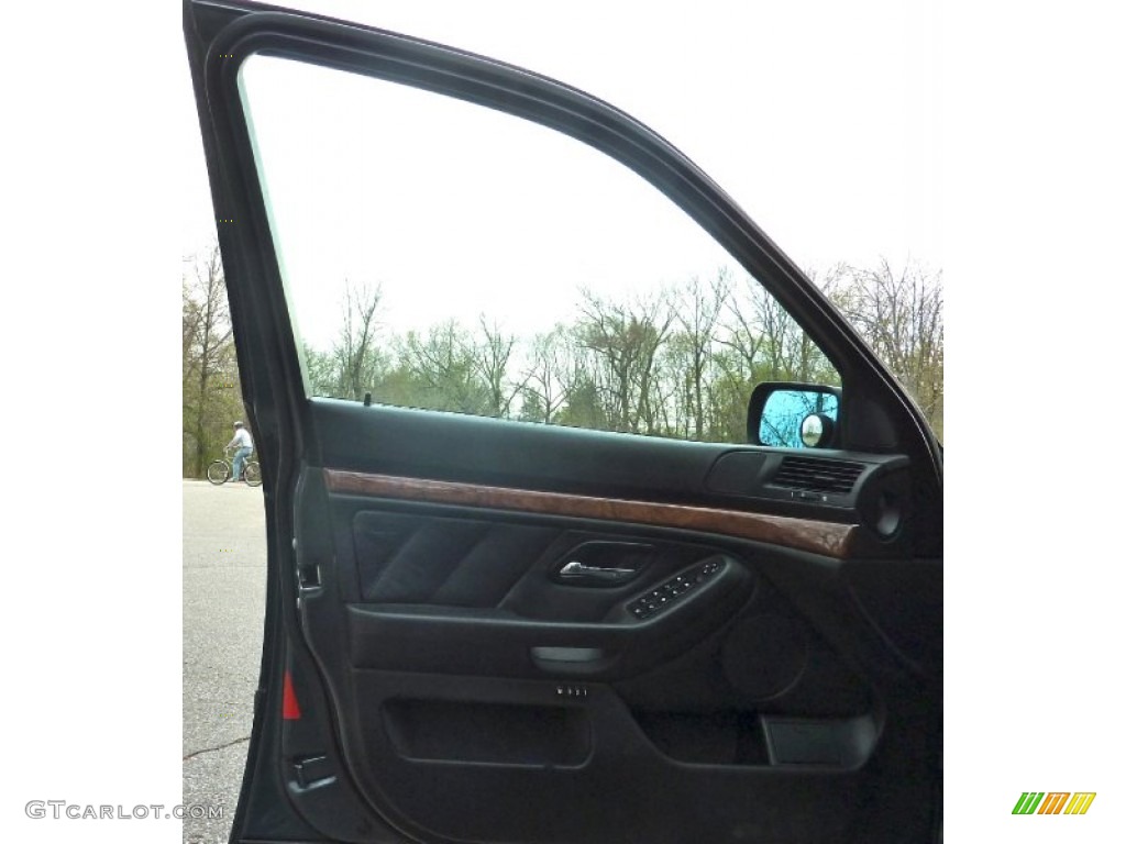 2001 5 Series 540i Sedan - Steel Blue Metallic / Black photo #11