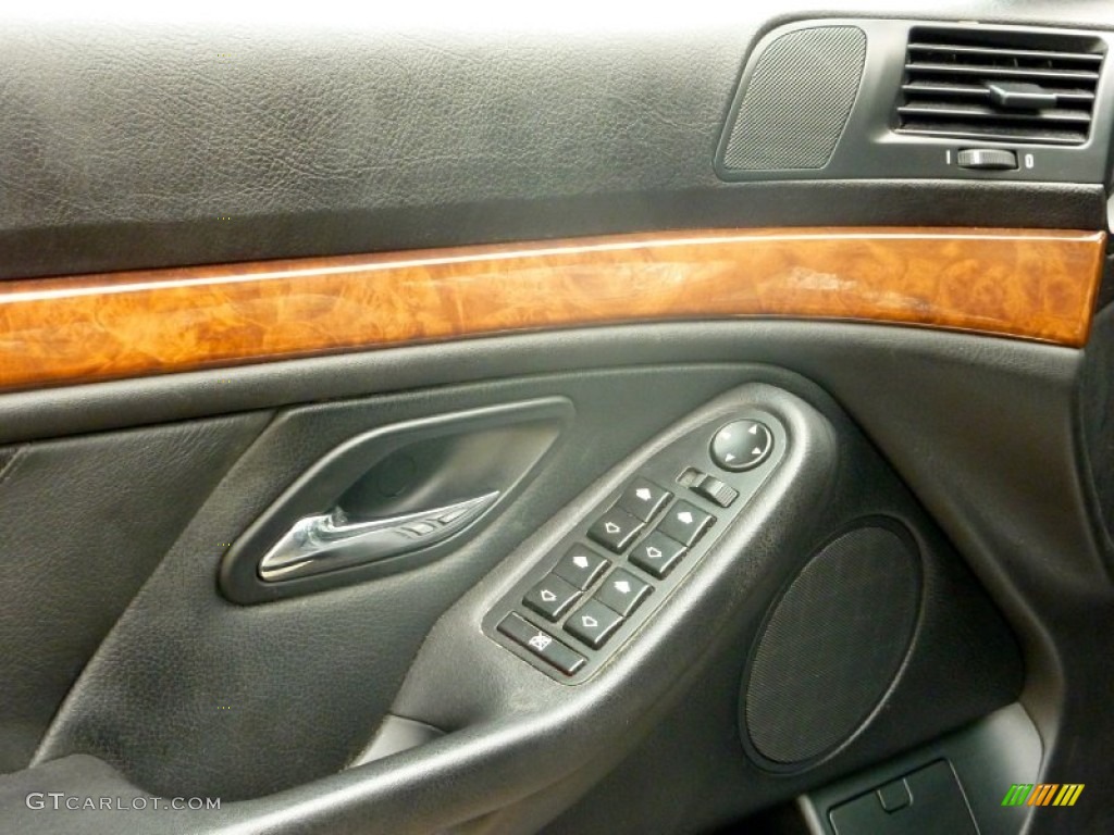 2001 5 Series 540i Sedan - Steel Blue Metallic / Black photo #12