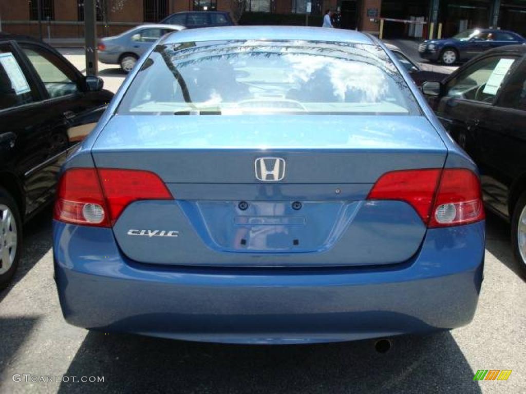 2006 Civic LX Sedan - Atomic Blue Metallic / Gray photo #3