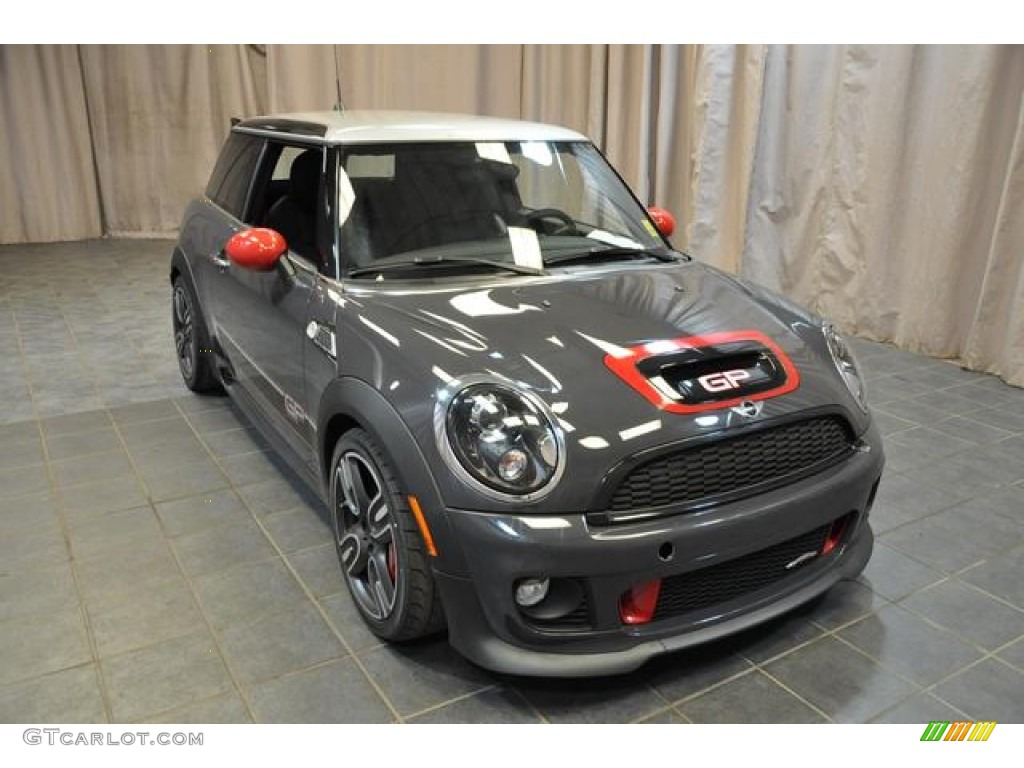 2013 Cooper John Cooper Works GP - Thunder Grey Metallic / GP Recaro Sport Black/Dinamica photo #4