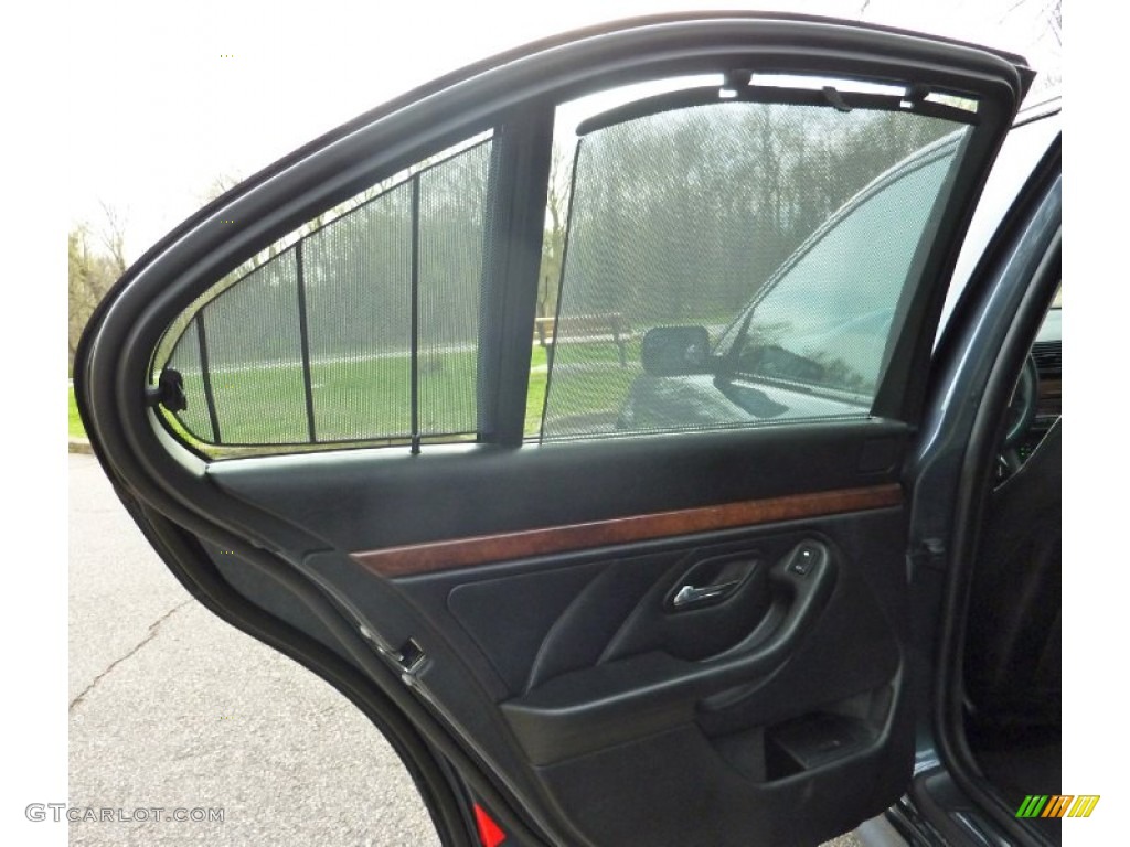 2001 5 Series 540i Sedan - Steel Blue Metallic / Black photo #23