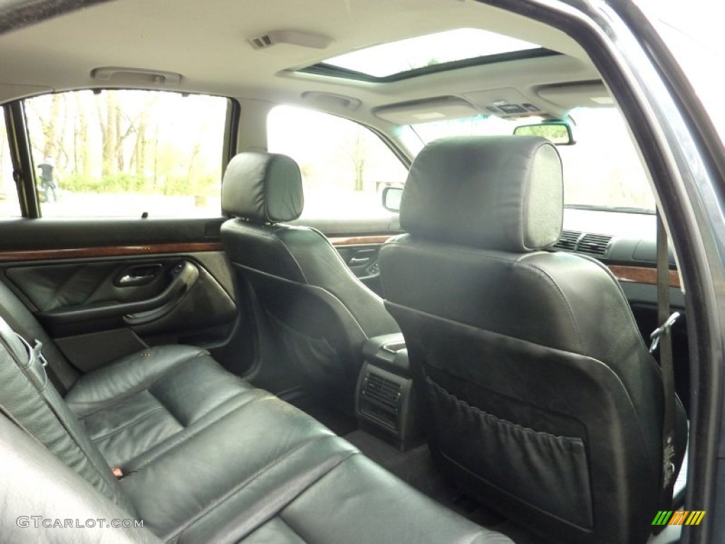 2001 5 Series 540i Sedan - Steel Blue Metallic / Black photo #28