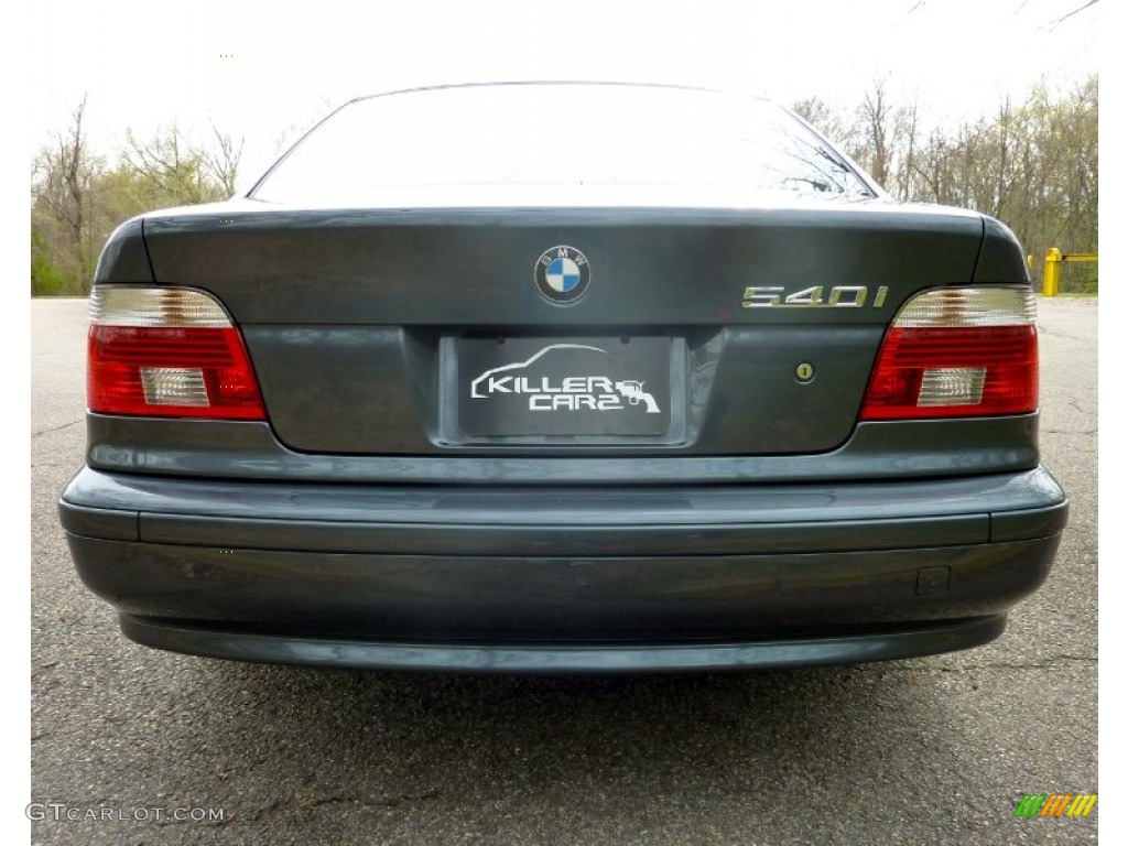 2001 5 Series 540i Sedan - Steel Blue Metallic / Black photo #29