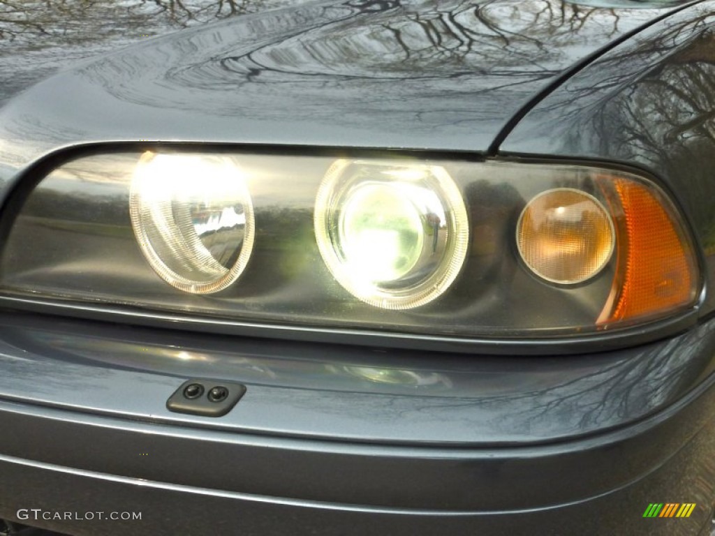 2001 5 Series 540i Sedan - Steel Blue Metallic / Black photo #33