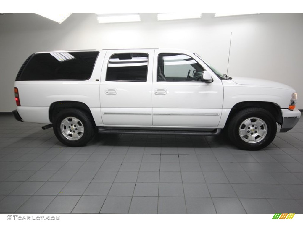 2001 Suburban 1500 LT - Summit White / Tan photo #7