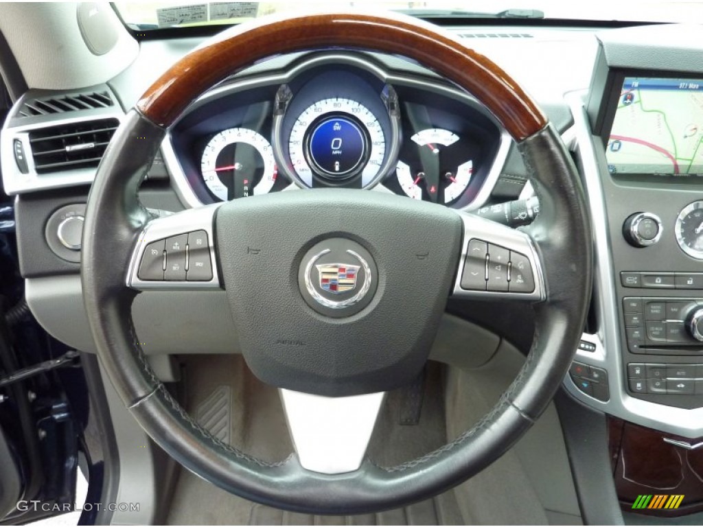 2010 Cadillac SRX 4 V6 AWD Titanium/Ebony Steering Wheel Photo #80029679