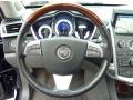 2010 Cadillac SRX Titanium/Ebony Interior Steering Wheel Photo