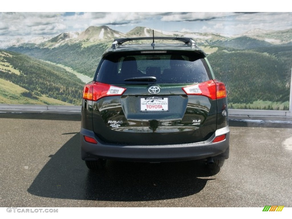 2013 RAV4 XLE AWD - Spruce Green Mica / Beige photo #4