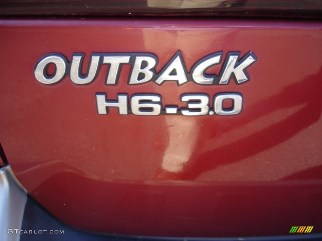2004 Outback H6 3.0 Wagon - Regatta Red Pearl / Beige photo #16