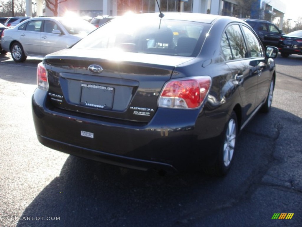 2012 Impreza 2.0i Premium 4 Door - Dark Gray Metallic / Black photo #4