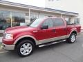 2008 Redfire Metallic Ford F150 Lariat SuperCrew 4x4  photo #2