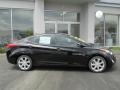 2012 Black Noir Pearl Hyundai Elantra Limited  photo #2