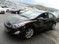 2012 Black Noir Pearl Hyundai Elantra Limited  photo #6