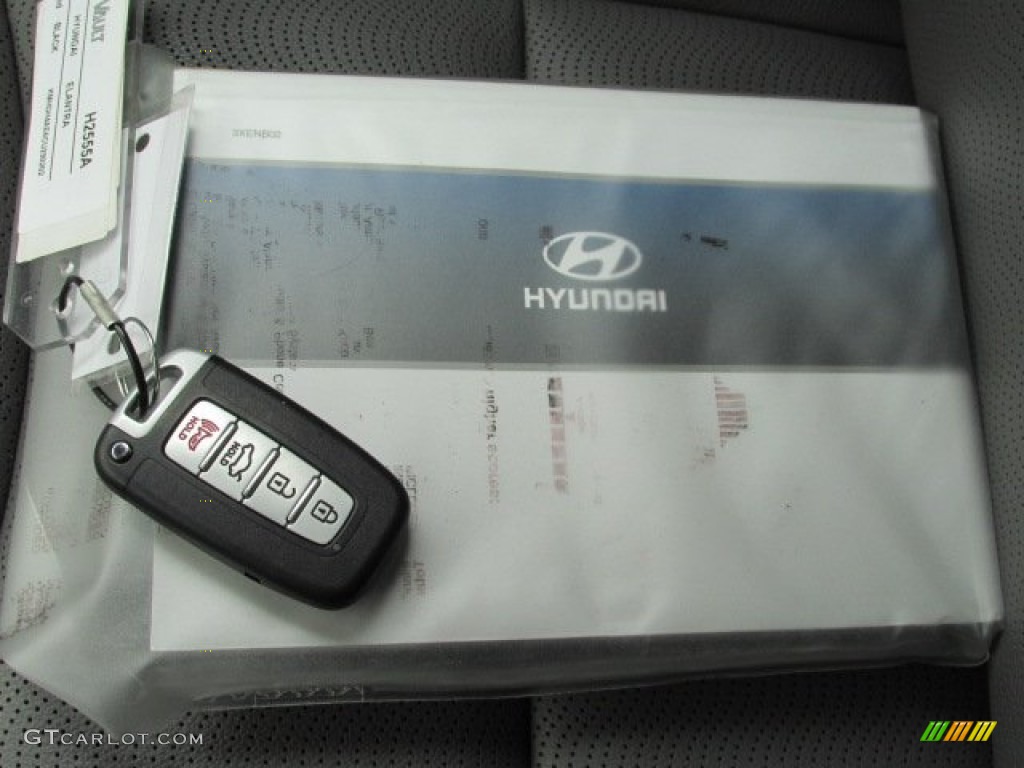 2012 Elantra Limited - Black Noir Pearl / Black photo #23